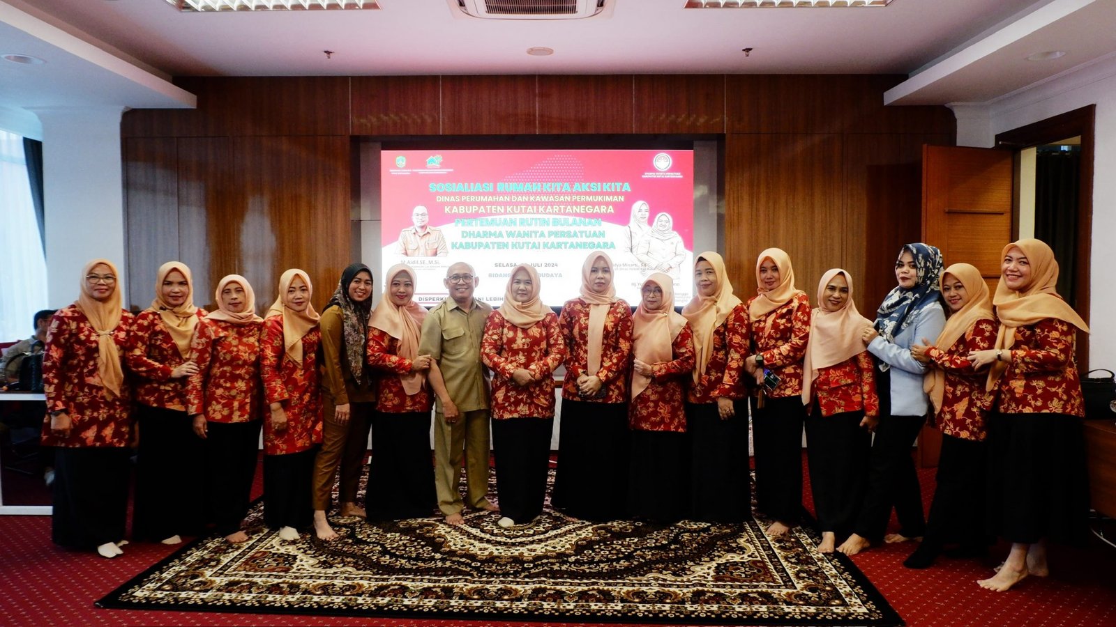 DWP Kukar Gelar Pertemuan Rutin Bulanan, Dirangkai Dengan Peluncuran Inovasi Rumah Kita Aksi Kita