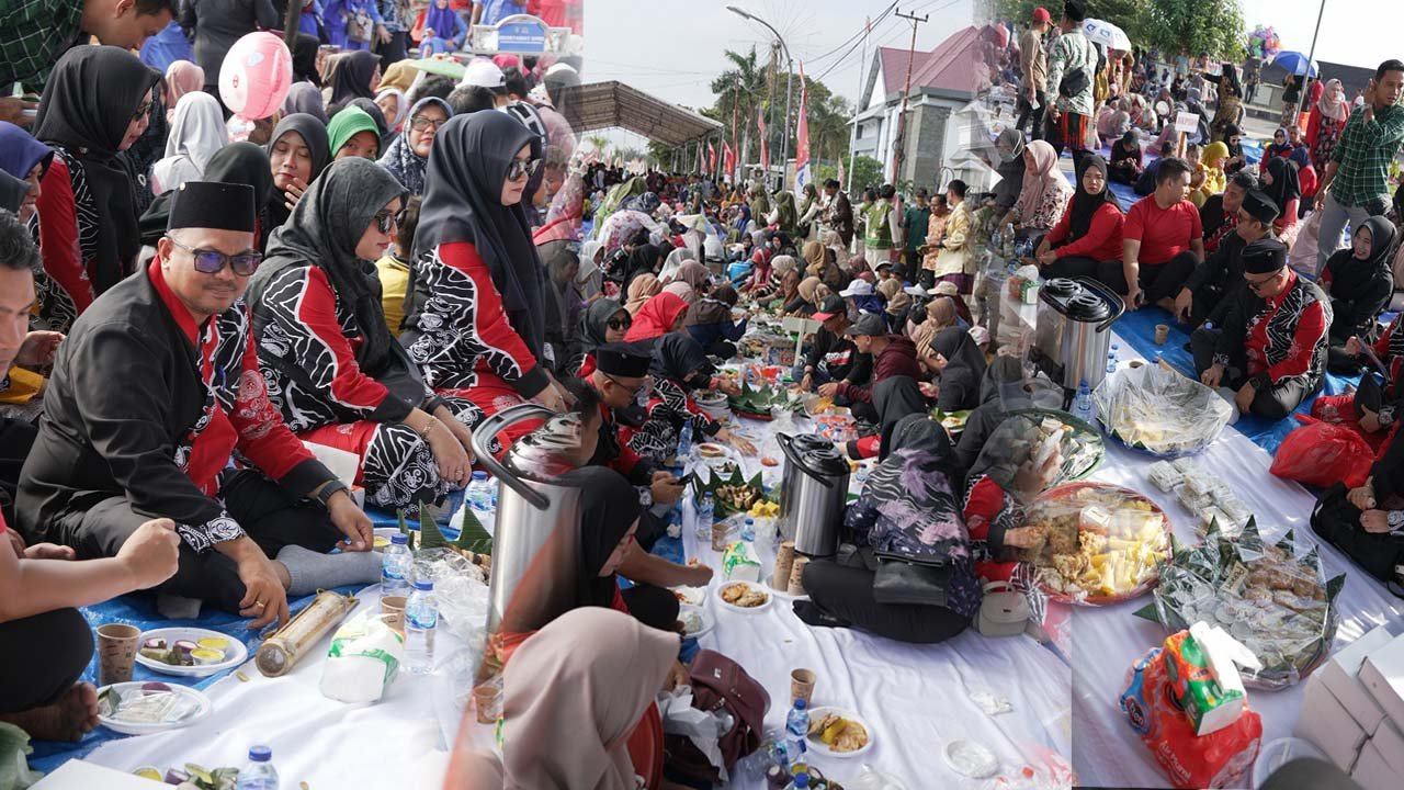 Disperkim Kukar Ikut Meramaikan Tradisi Beseprah “Erau Adat Kutai 2024”