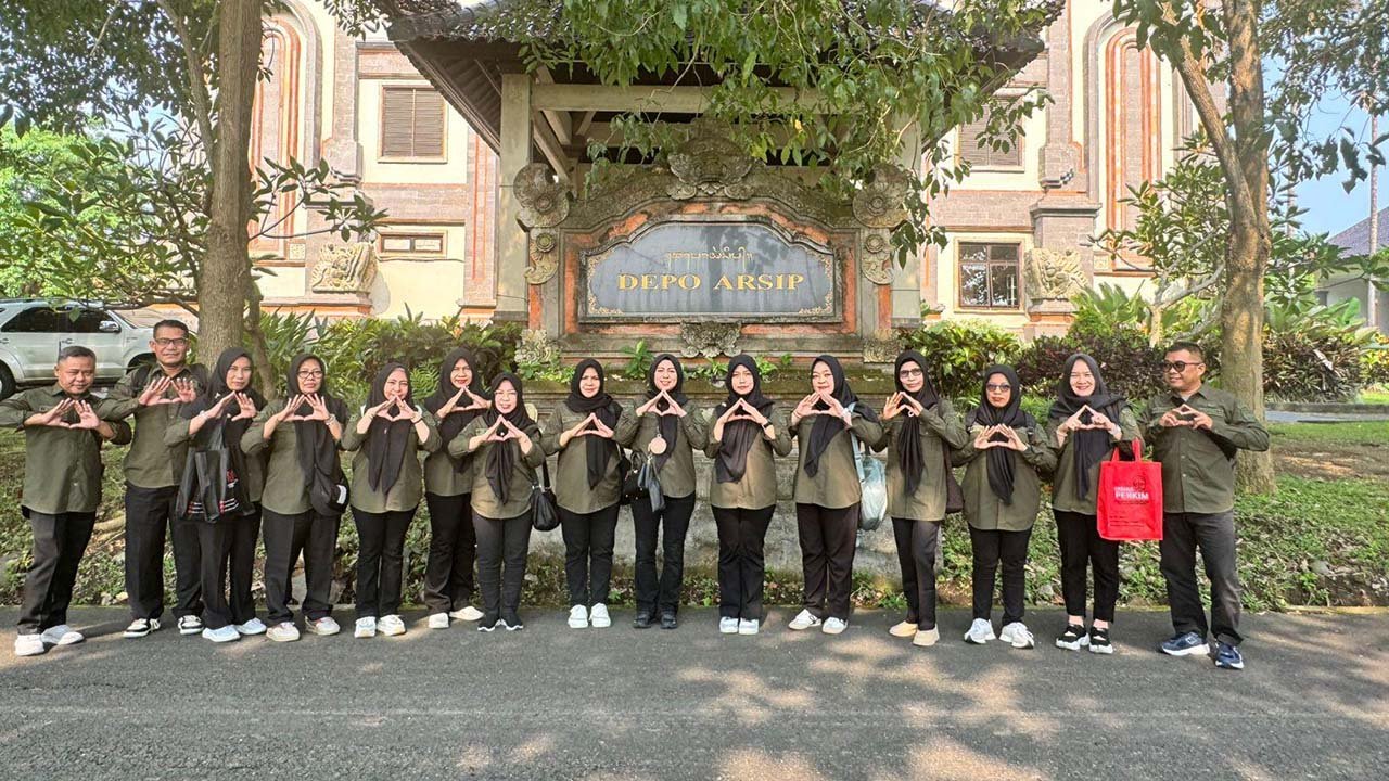 Kunjungan ke Diskerpus Badung, Disperkim Kukar Tingkatkan Pengelolaan Arsip
