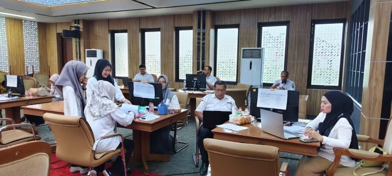 Bagian Keuangan dan Aset Disperkim Hadiri Rekonsiliasi BMD Triwulan I 2025